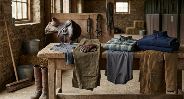breathable fabrics used for equestrian clothing and outdoor yard work